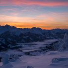 Abendstimmung über dem Tannheimer Tal