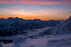 Abendstimmung über dem Tannheimer Tal