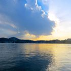 Abendstimmung über dem Vierwaldstättersee ...