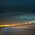 Abendstimmung über dem Wattenmeer