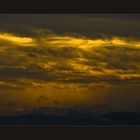 Abendstimmung über den Alpen