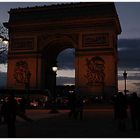 Abendstimmung über den Arc de Triomphe de l'Etoile