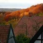 Abendstimmung über den Dächern von Tecklenburg