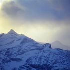 Abendstimmung über der Bernina