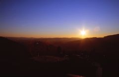 Abendstimmung über der Burg