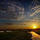 Abendstimmung über der Hallig Langeness