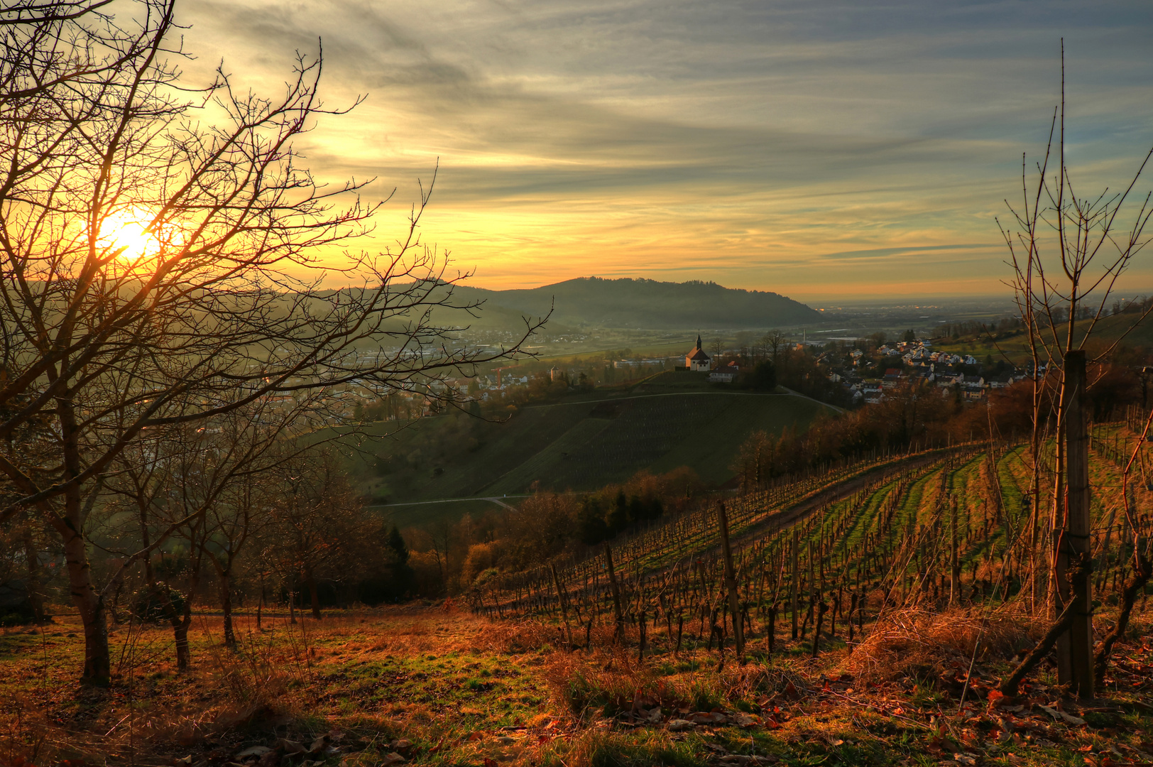 Abendstimmung über der Ortenau bei Gengenbach