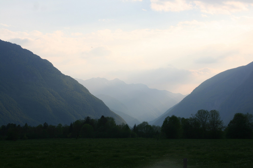 Abendstimmung über einem der schönsten Kajakreviere die ich kenne