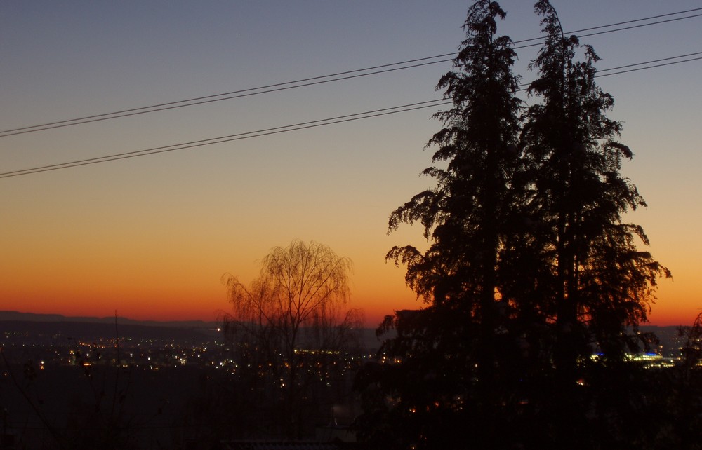 Abendstimmung über Esslingen