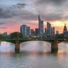 Abendstimmung über Frankfurt