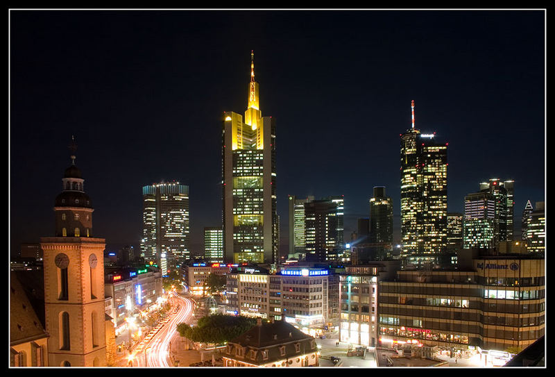 ...Abendstimmung über Frankfurt...