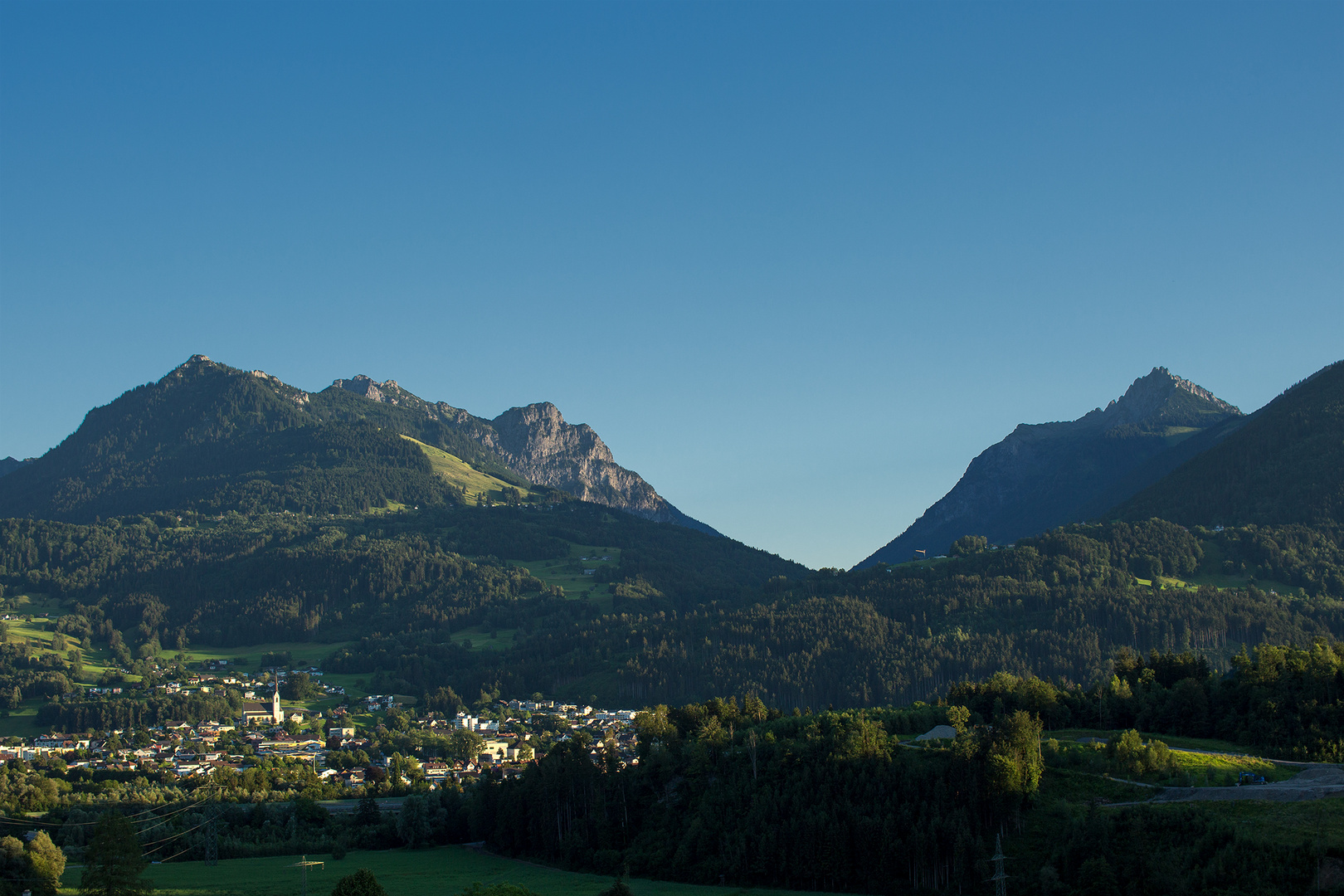 Abendstimmung über Frastanz