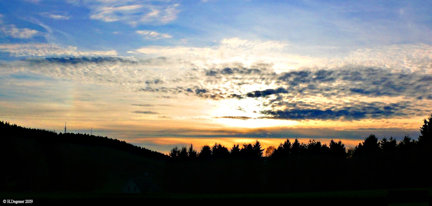 Abendstimmung über Gosenbach