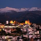 Abendstimmung über Granadas Alhambra und der Sierra Nevada