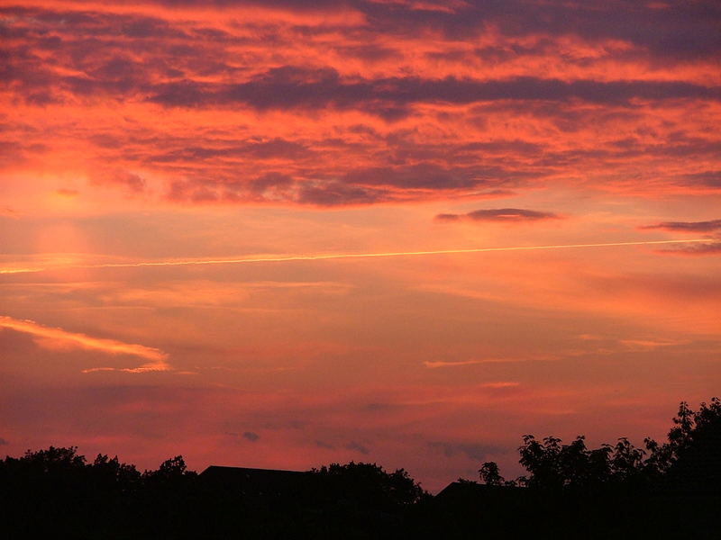 Abendstimmung über Harburg