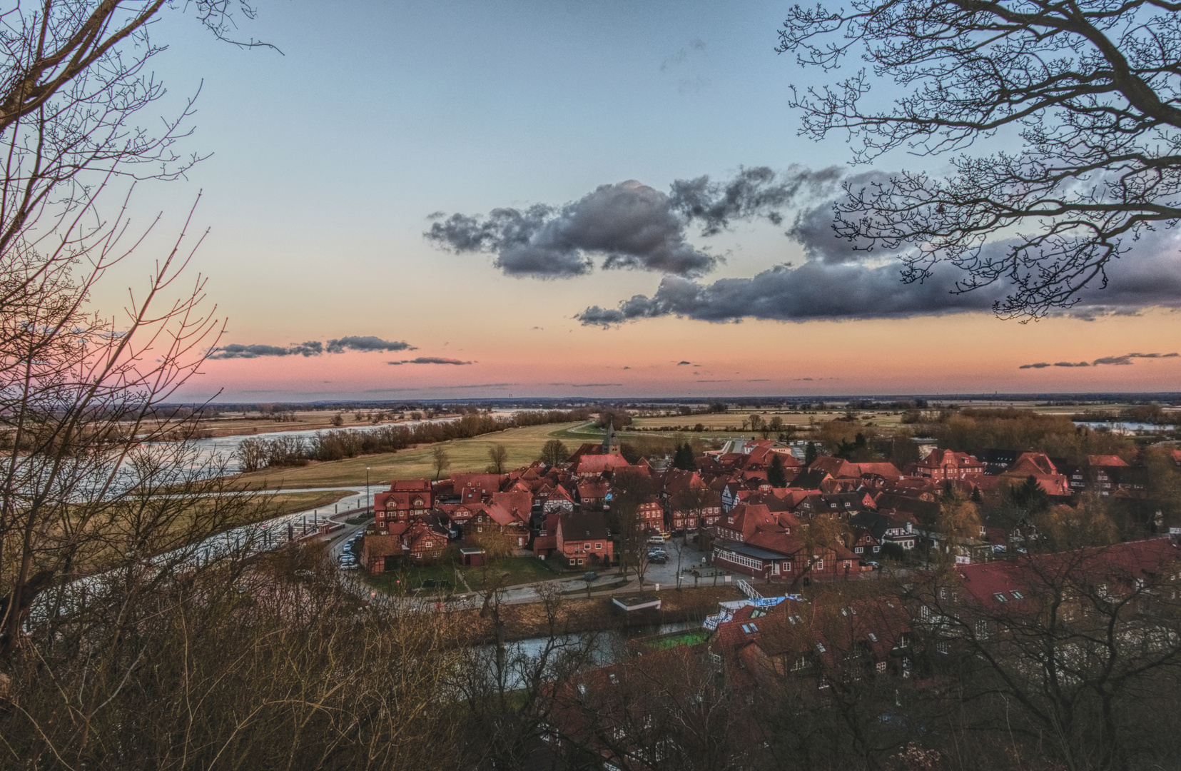 Abendstimmung über Hitzacker