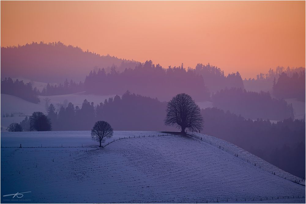 Abendstimmung über Huttwil