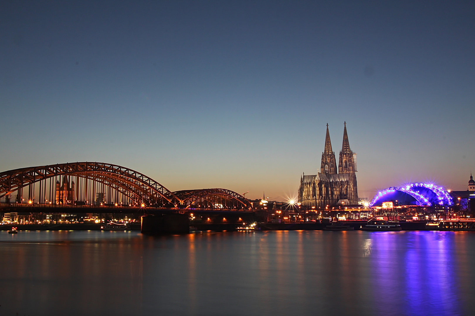 Abendstimmung über Köln