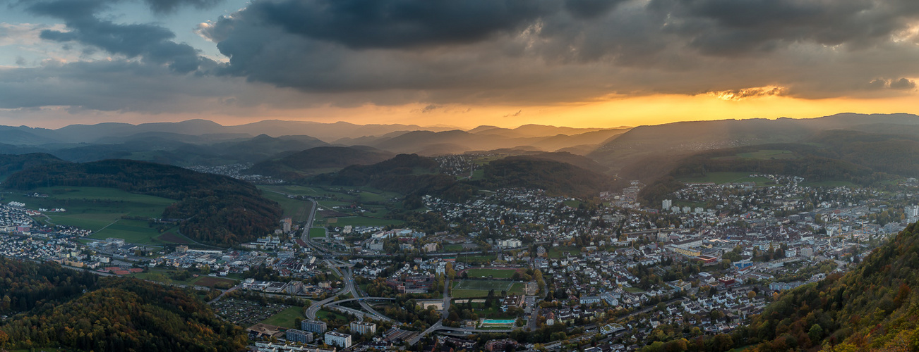 Abendstimmung über Liestal