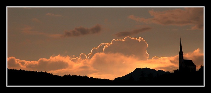 Abendstimmung über Locherboden