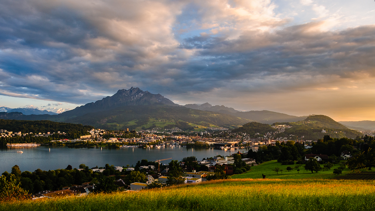 Abendstimmung über Luzern