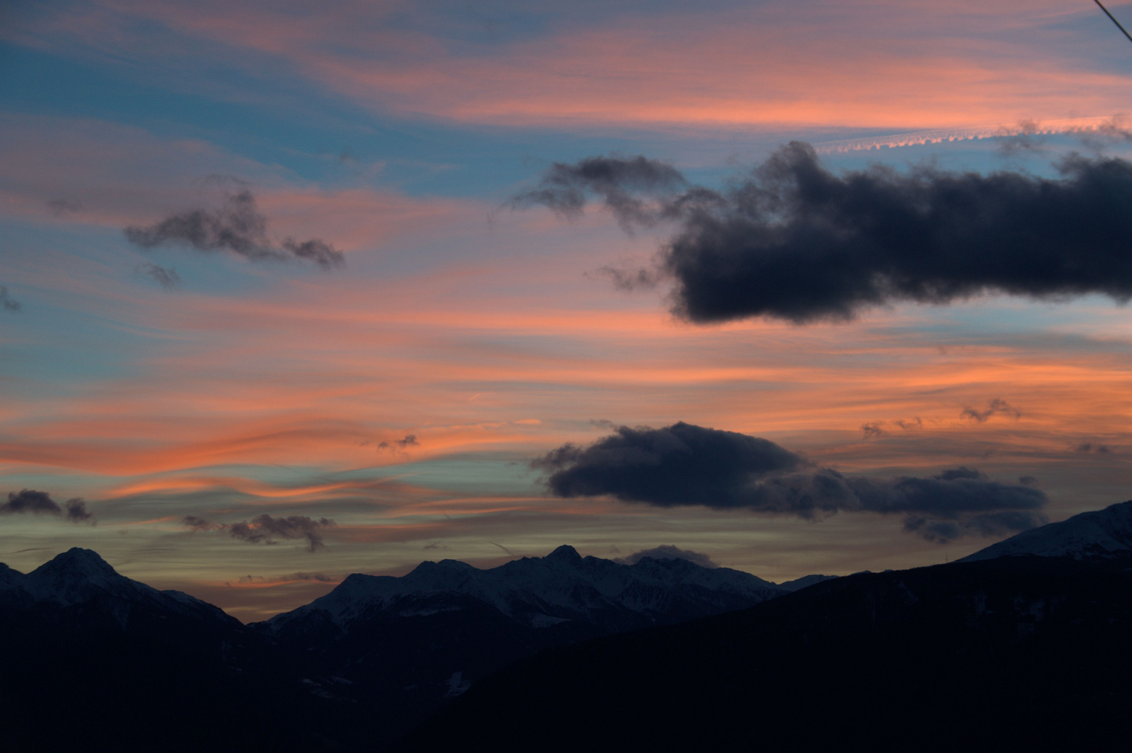 Abendstimmung über Meran