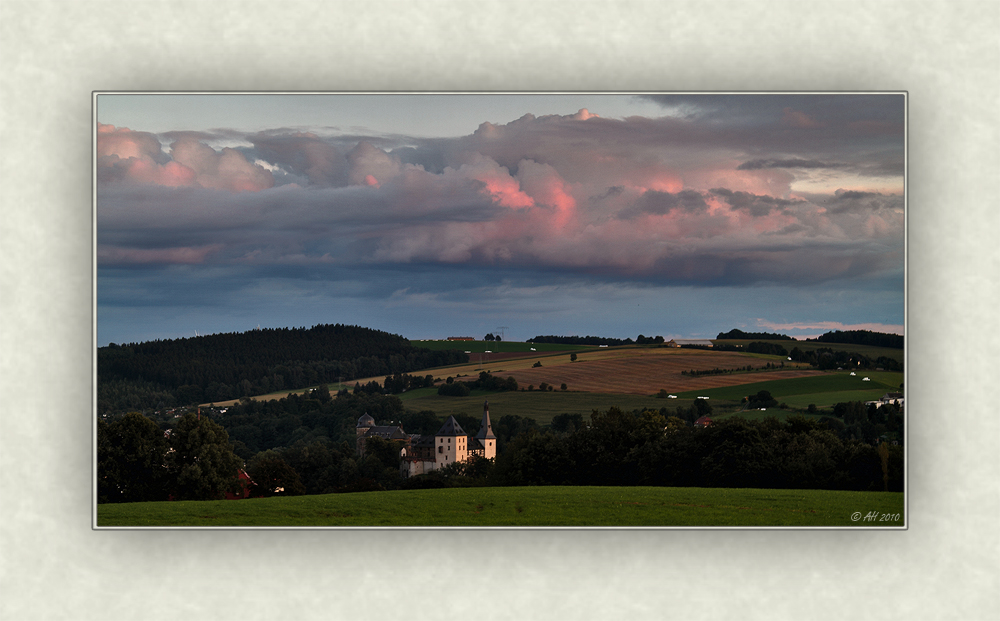 Abendstimmung über Mylau