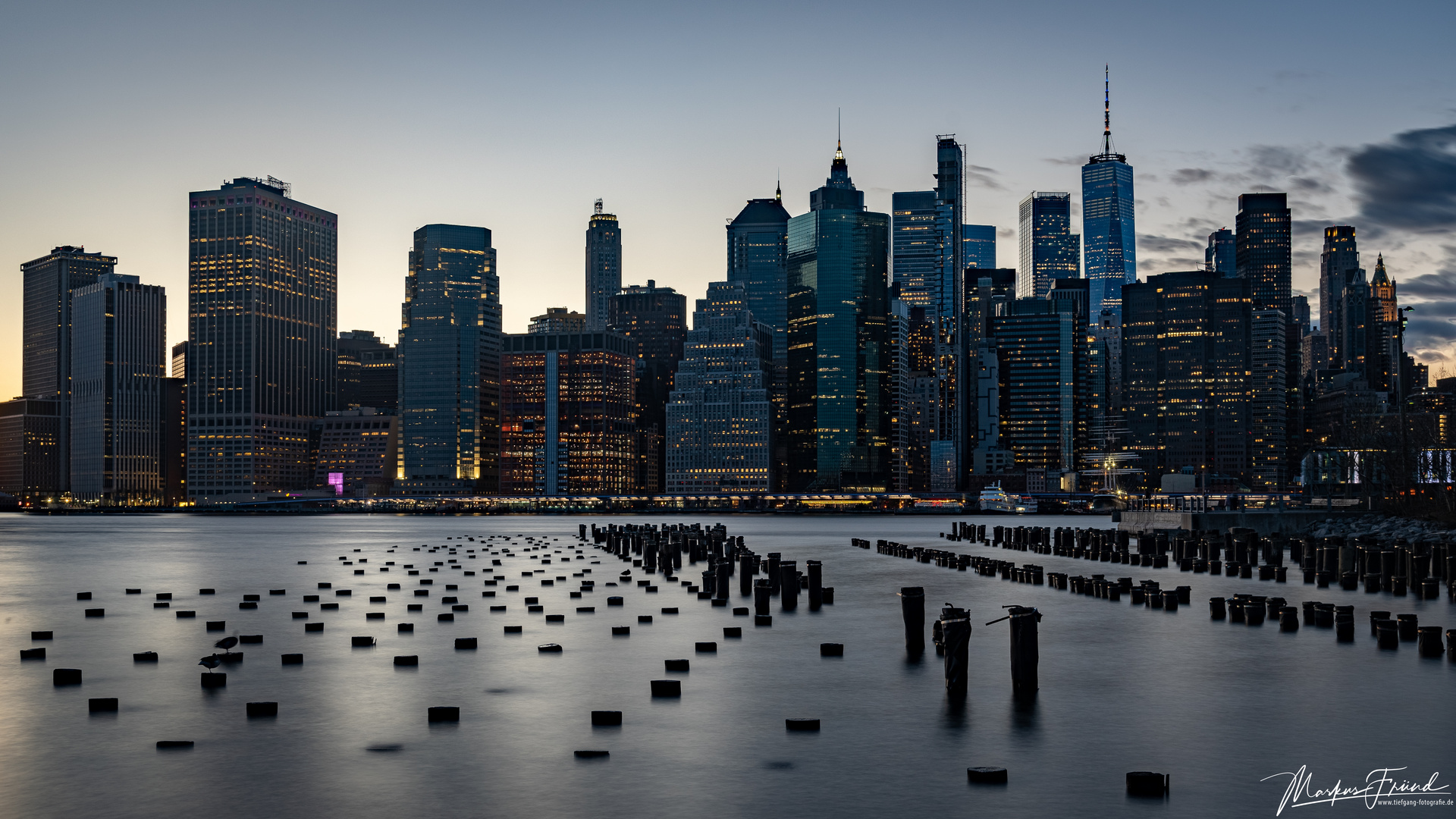 Abendstimmung über New York