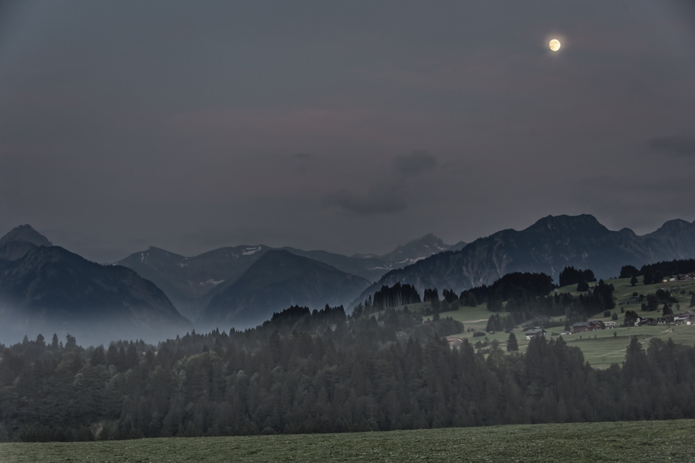 Abendstimmung über Oberstdorf