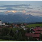 Abendstimmung über Ofterschwang / Oberallgäu