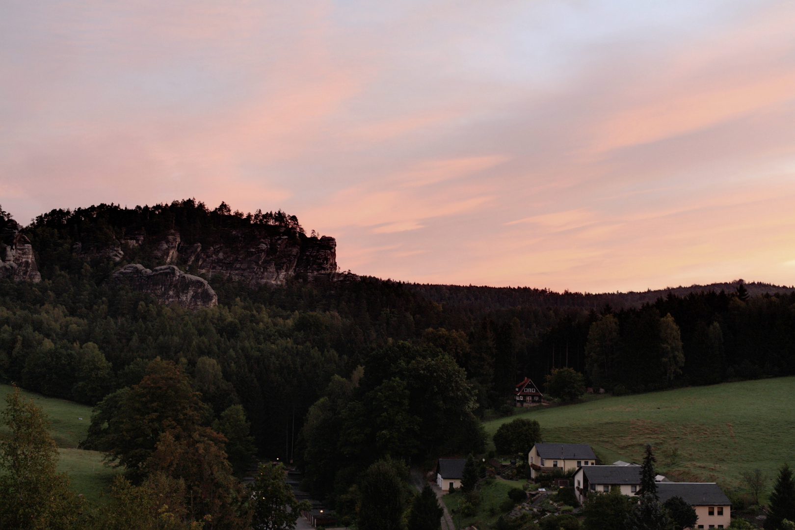 Abendstimmung über Rathen