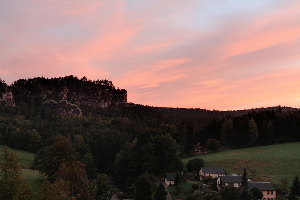 Abendstimmung über Rathen