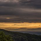 Abendstimmung über Rheintal und Vogesen