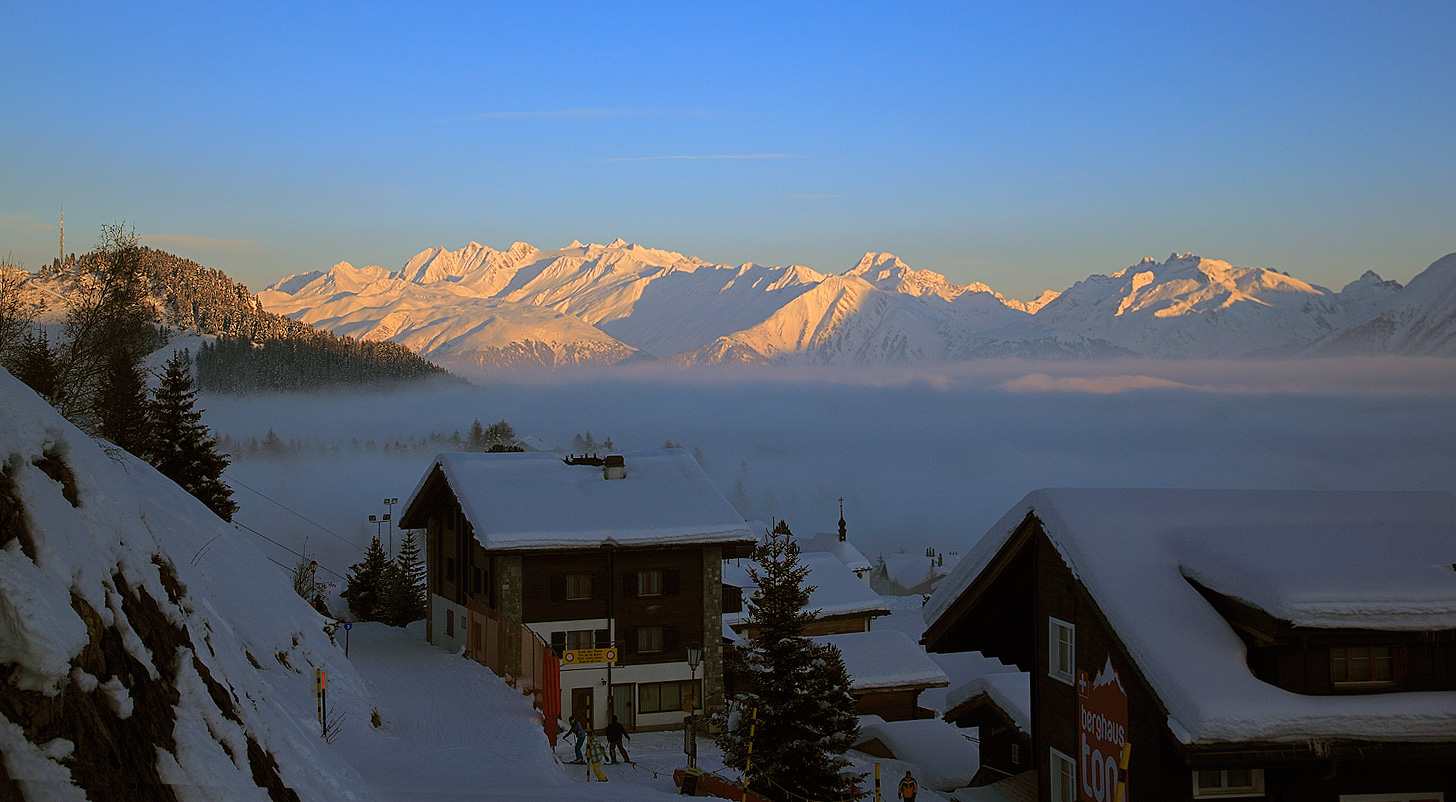 Abendstimmung über Riederalp