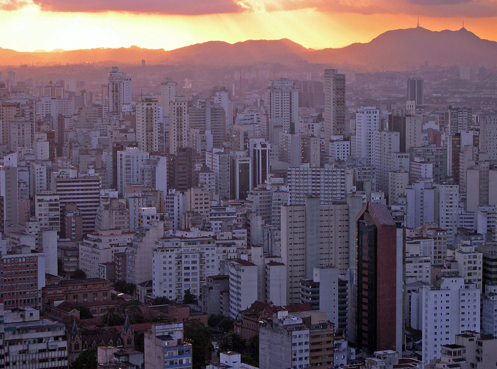 Abendstimmung über Sao Paulo