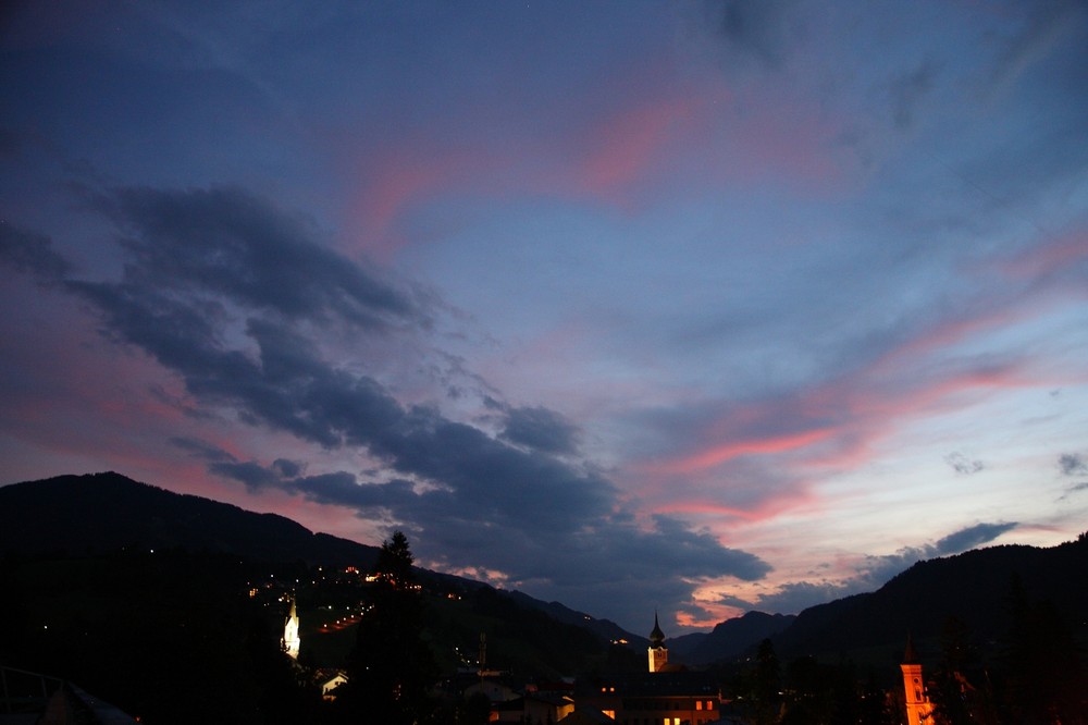 Abendstimmung über Schladming