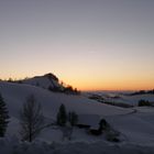 Abendstimmung über Schwarzenburg