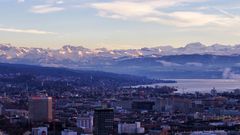 Abendstimmung über Zürich