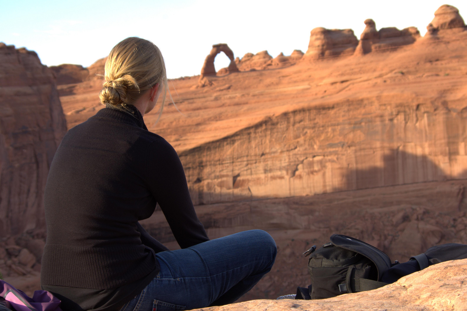 Abendstimmung unterm Delicate Arch - Utah, USA