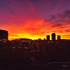 Abendstimmung vom Balkon