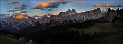 Abendstimmung vor dem Rif. Cinque Torri