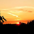 Abendstimmung wenn die Sonne unter geht