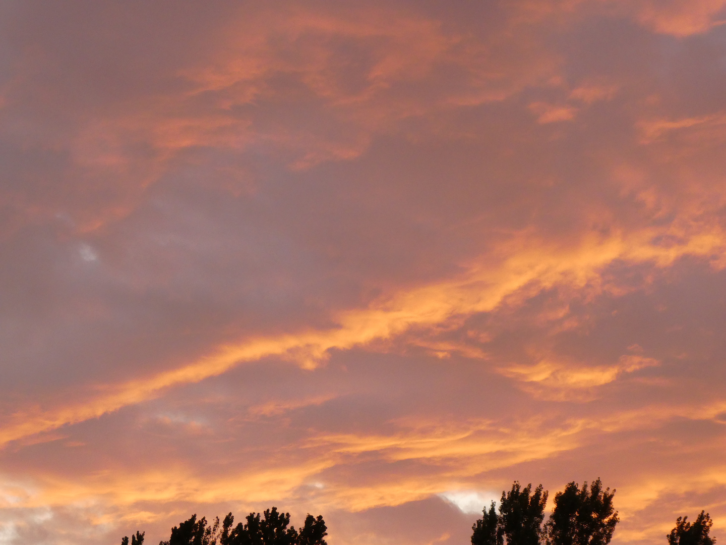 Abendstimmung Wolken über Ungarn