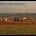 Abendstimmung zwischen Heddesheim und Mannheim Wallstadt