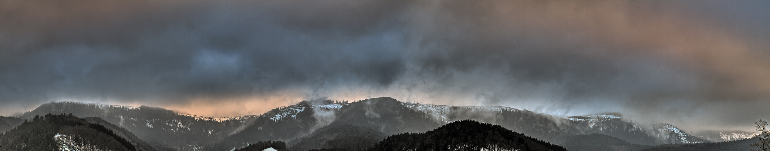 Abendstimmung zwischen Schliffkopf und Zuflucht