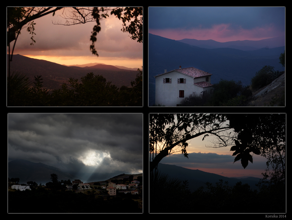 Abendstimmungen auf Corsica