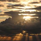 Abendstrahlen über der Nordsee