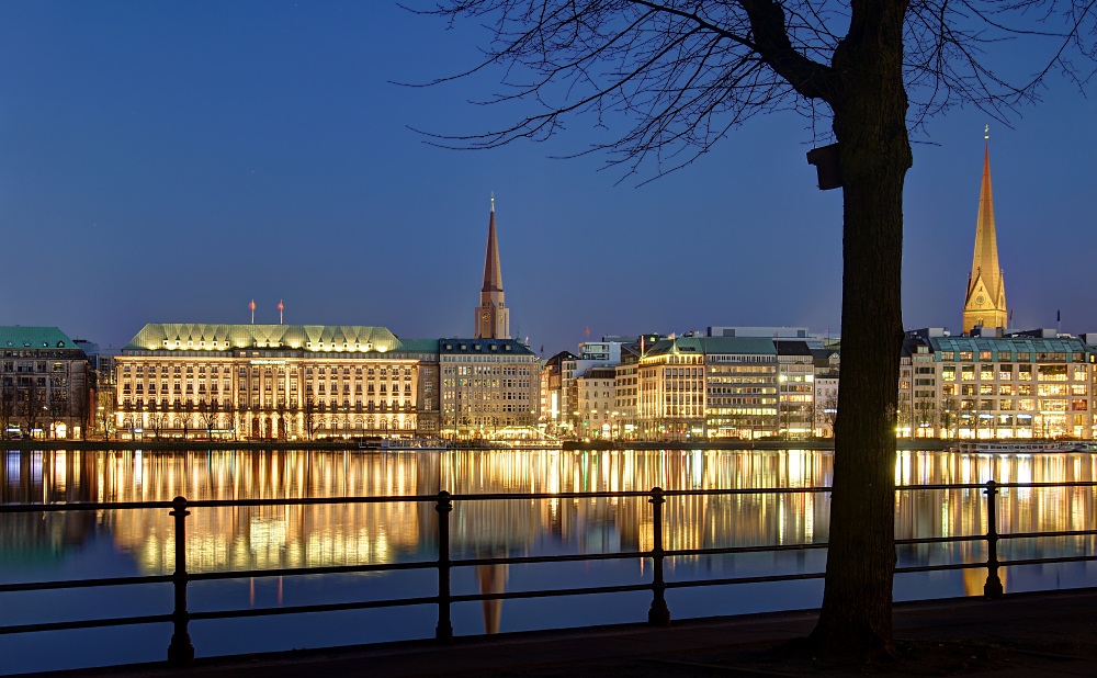 Abendstunde an der Binnenalster