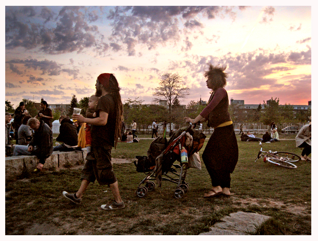 Abendstunde im Mauerpark...