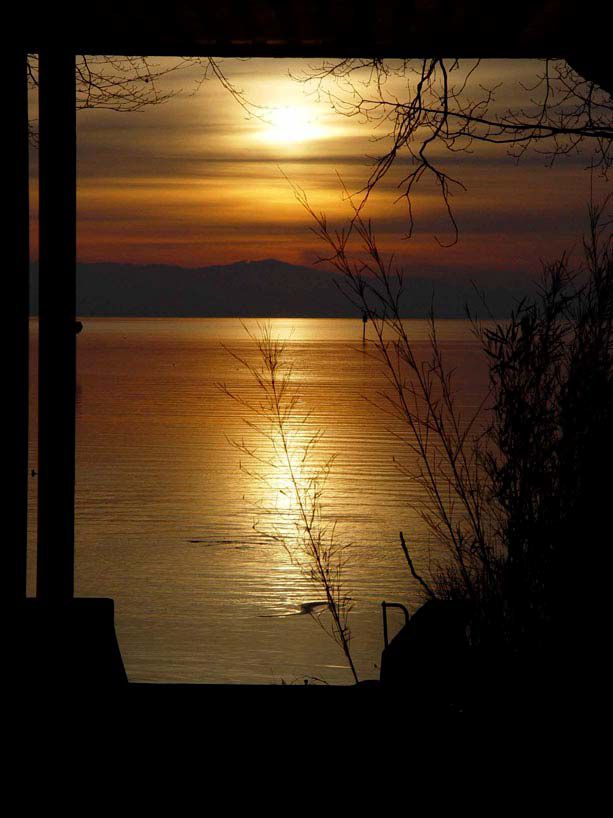 Abendstunde - stille Stunde.(am Bodensee, altes Wasserburger Strandbad)